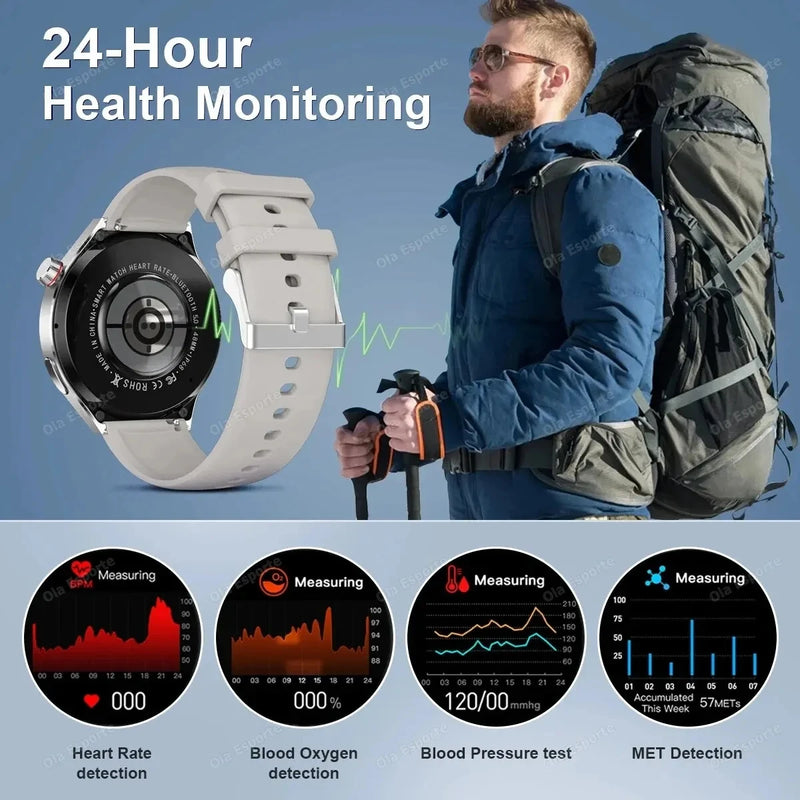 2024 New Bluetooth Call Smart Watch Men Full Touch Sport Fitness Watches Men Waterproof Heart Rate Smartwatch Man Android IOS