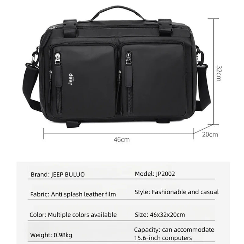 JEEP BULUO Brand Big Size Men Backpacks Large Capacity outdoor Riding Travel bag Black Nylon Waterproof Mochila