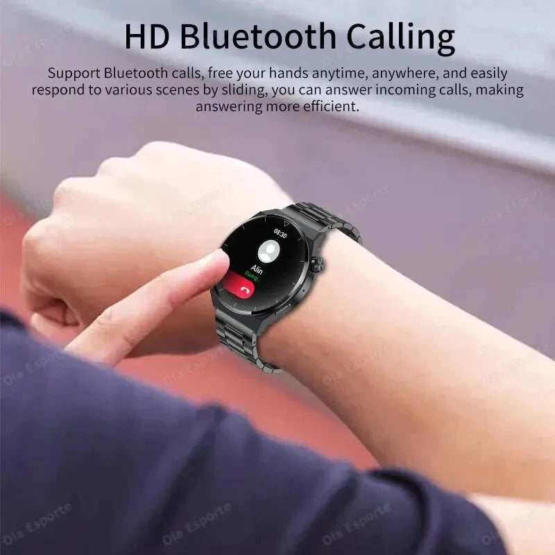 2024 New Bluetooth Call Smart Watch Men Full Touch Sport Fitness Watches Men Waterproof Heart Rate Smartwatch Man Android IOS